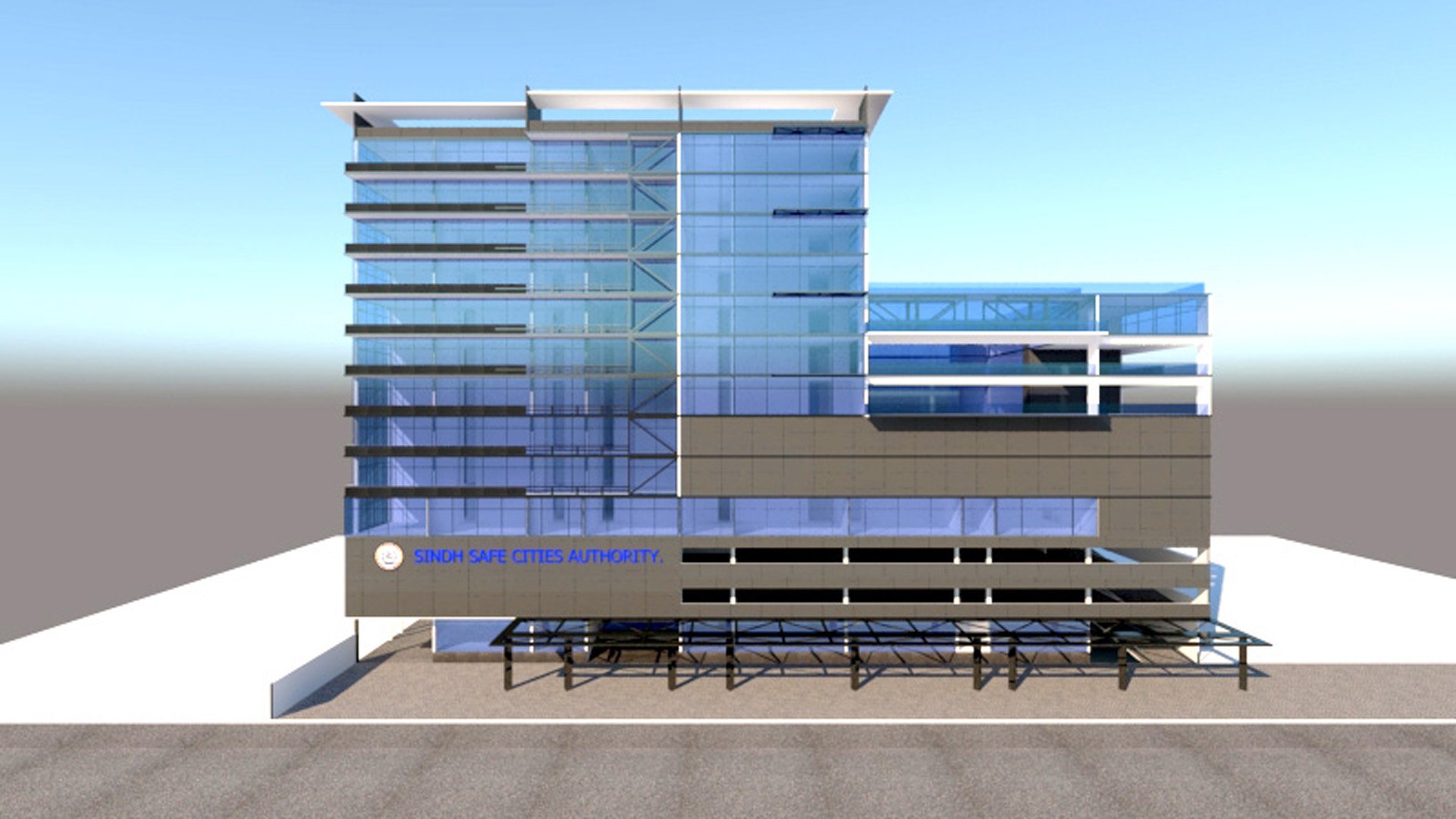 3D model SAFE CITY Office Building 3D - TurboSquid 2151919