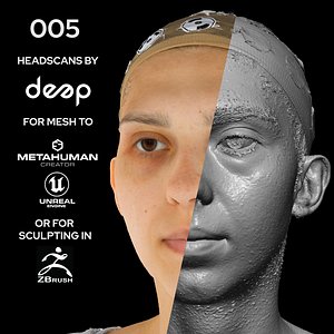 European Female 30s head scan 005