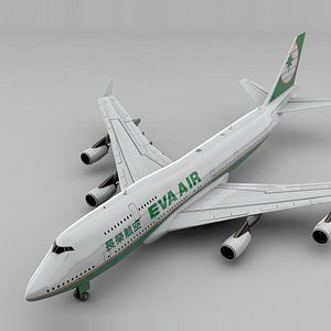 boeing 747 eva air model