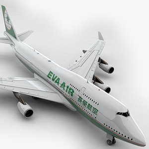 boeing 747 eva air model