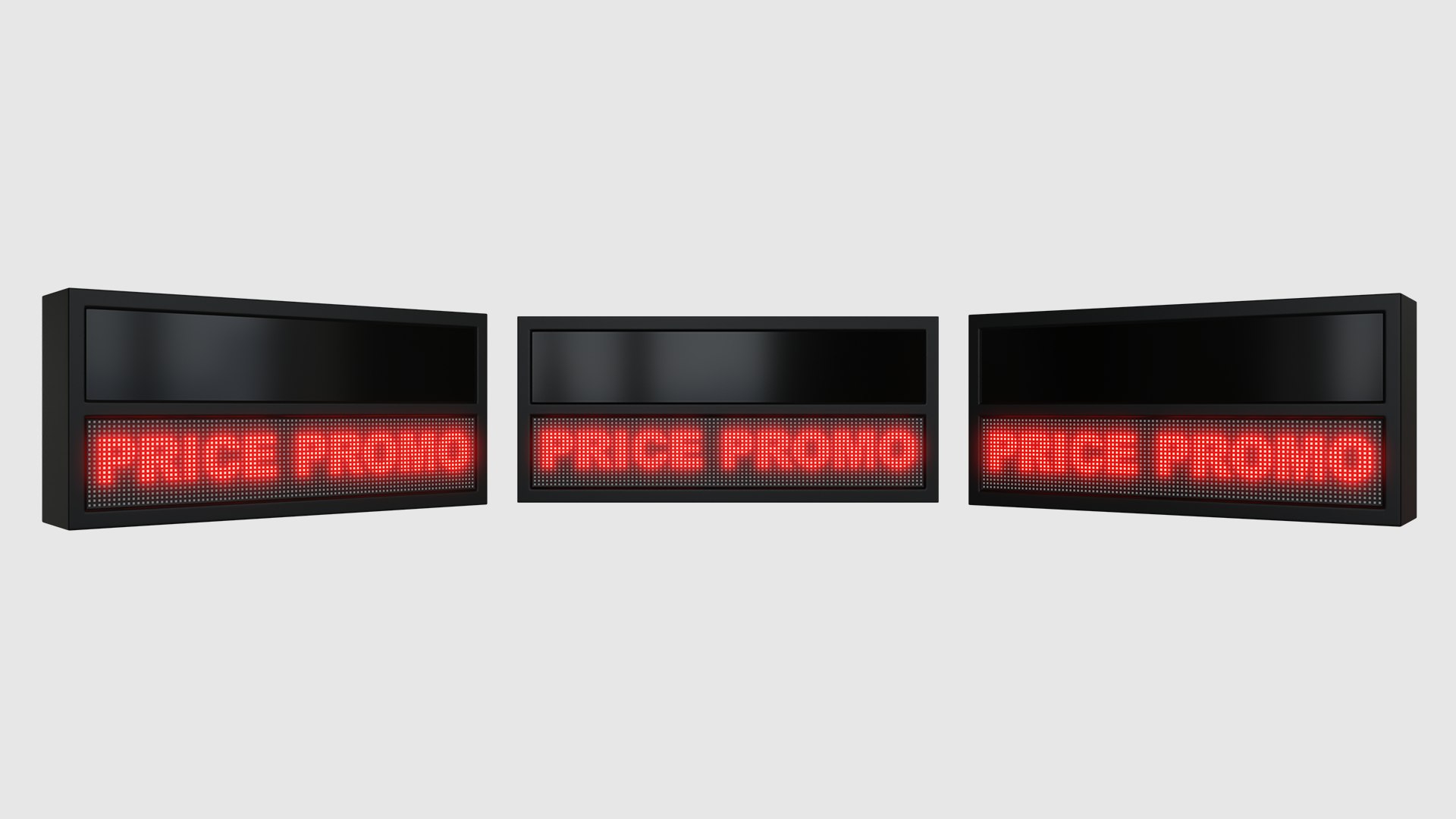 Display Running Text 3D Model - TurboSquid 2269151