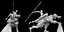 Modelo de impressão 3D Orc Duo
