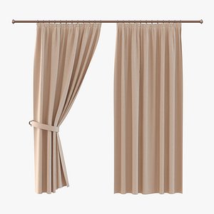 curtain 2 brown 3ds