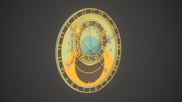 3d wooden clock