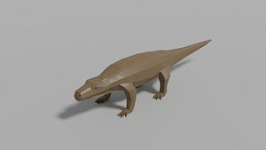 Low-poly Komodo Dragon model