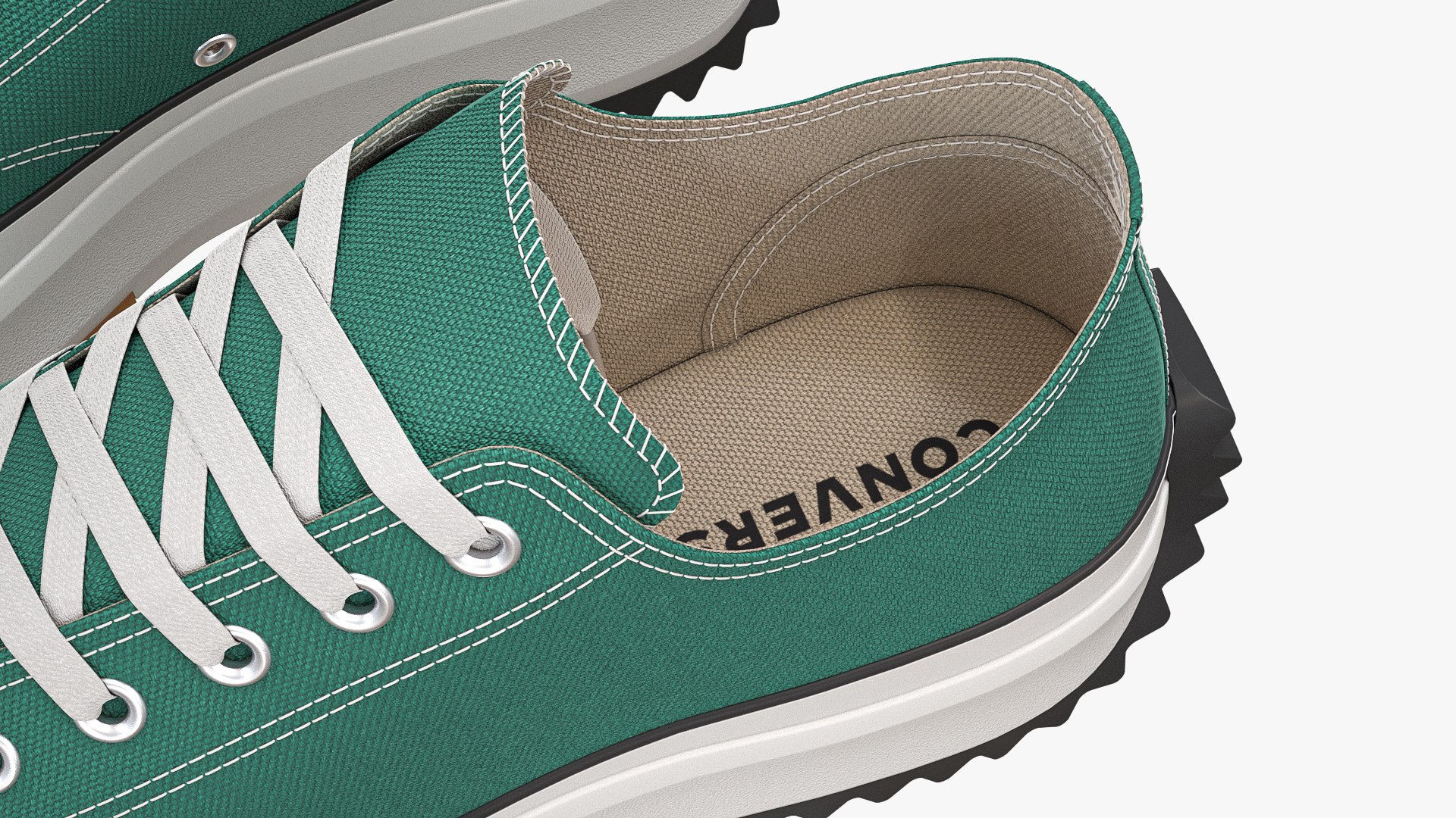 3D Converse Run Star Hike Platform Low Top Cyan Model - TurboSquid 2126661