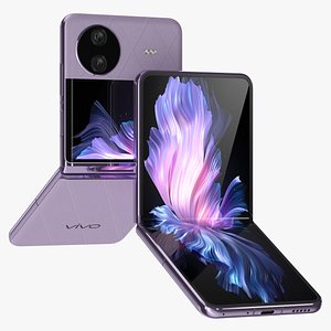 3D VIVO X Flip Ling Purple