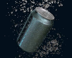 Aluminum Can 330ml  3D model