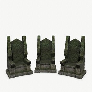 3D Stone Throne