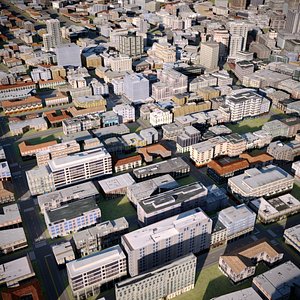 city cityscape model