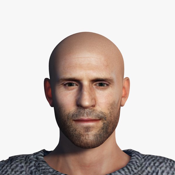 Jason Statham 3D Rigged model ready for animation 3D model