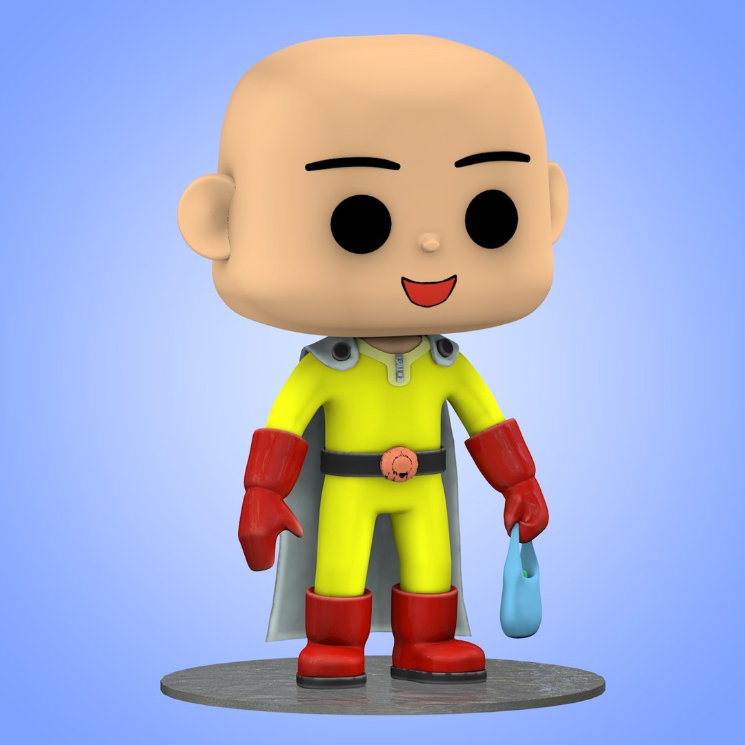 Mini Saitama Punch Man 3D Model - TurboSquid 1279721