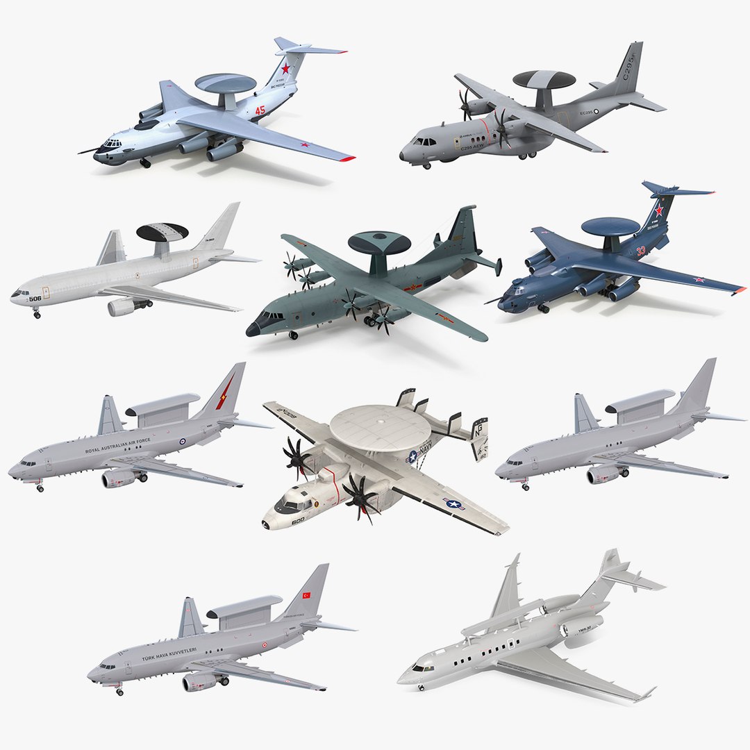 Global AWACS Aircrafts Collection model https://p.turbosquid.com/ts-thumb/b9/7x3iAG/p5/global_awacs_aircrafts_collection_000/jpg/1781936962/1920x1080/fit_q87/c83aa14fbf1e203367a928777d321b5ca99d090b/global_awacs_aircrafts_collection_000.jpg