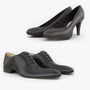 3D Leather Shoes 2 in 1