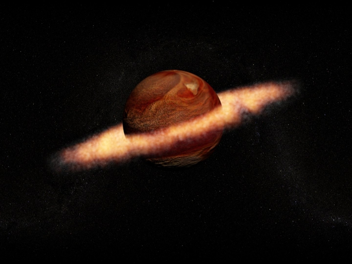 planet ring 3d max