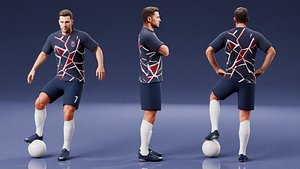 Male Soccer Player - Rigged