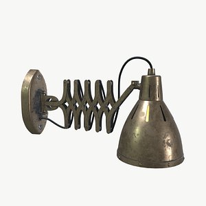 3D model wall folding light