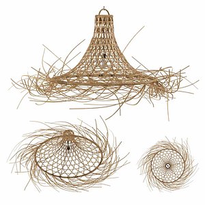 Bazar Bizar MYKONOS Rattan lampshade