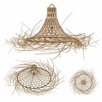 Bazar Bizar MYKONOS Rattan lampshade