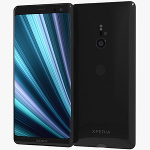 3D realistic sony xperia xz3 model