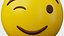 Clin d'oeil, visage, émoticône, emoji, ou, smiley