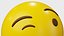 Clin d'oeil, visage, émoticône, emoji, ou, smiley