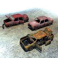 Wrecked car wreak wreck B