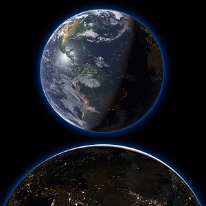 Realistic Earth 43K Volumetric Dynamic Day-Night System for Blender
