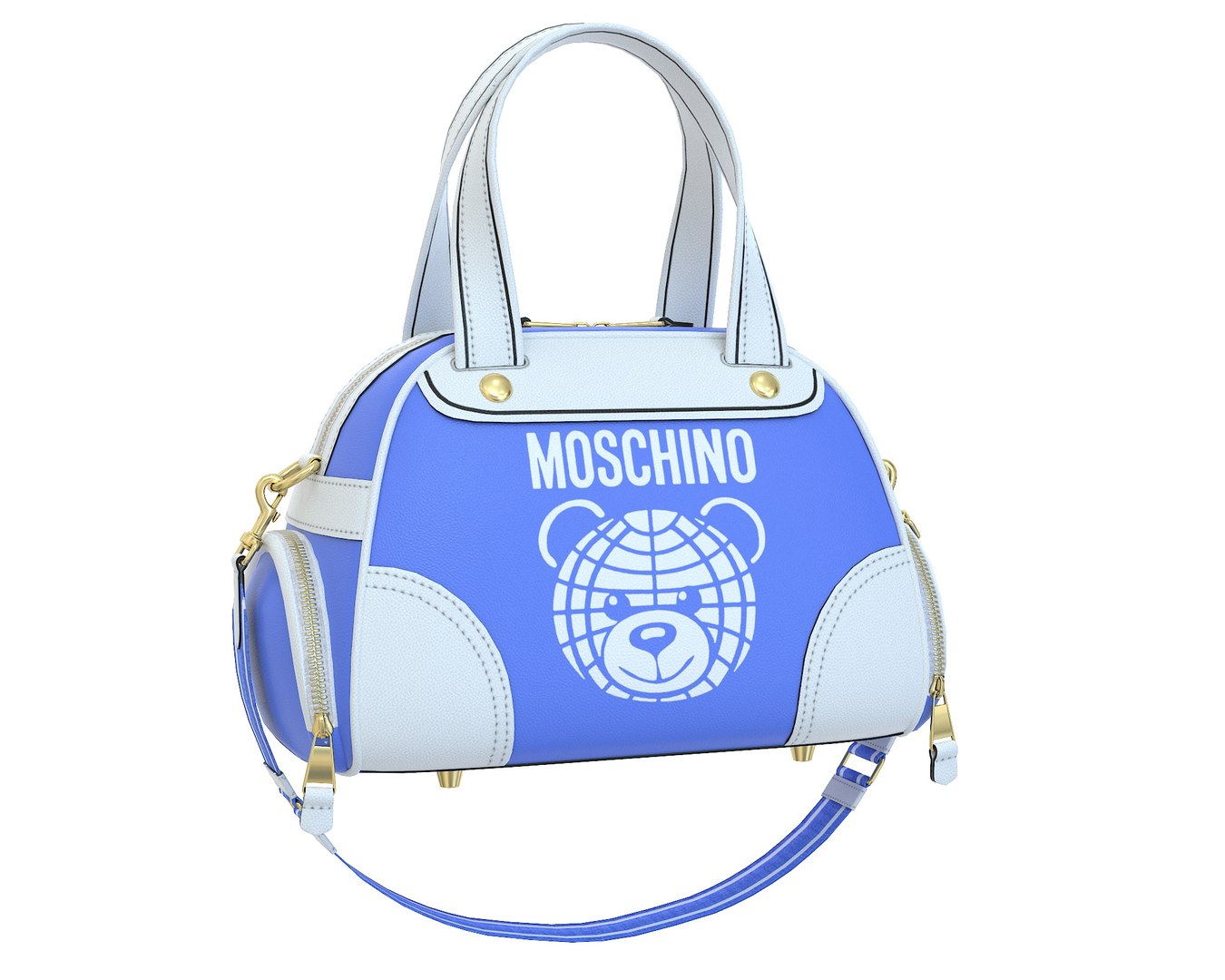 Moschino Teddy Bear Bowling Bag 3D model TurboSquid 2163960