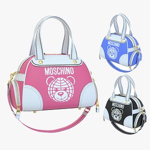 Moschino Teddy Bear Bowling Bag 3D model