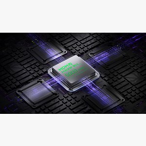 CPU transmission technology chip model cool scene 3D