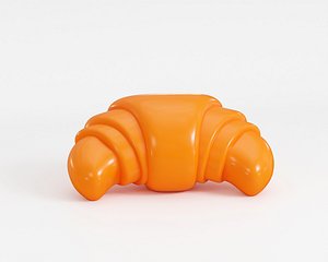 Cartoon Croissants 3D model