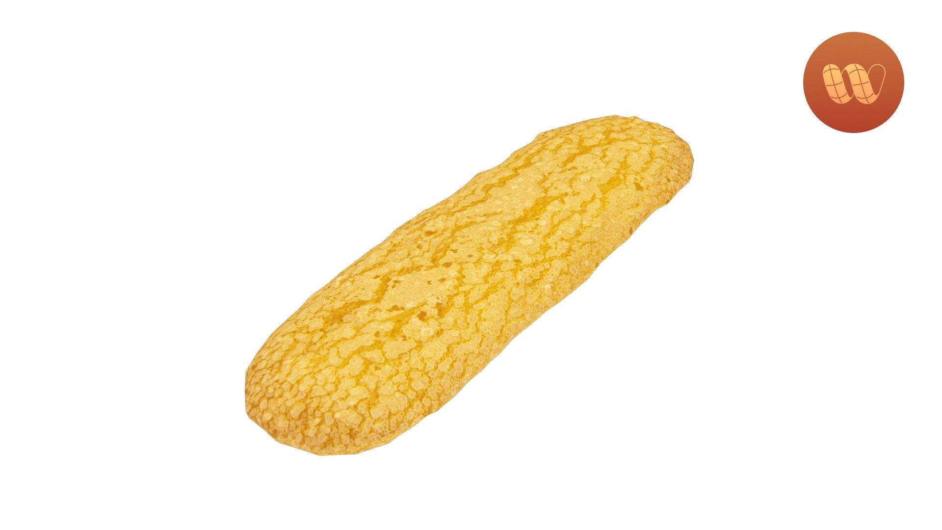 Ladyfinger Biscuit RealTime 3D Scanned 3D model TurboSquid 1734090