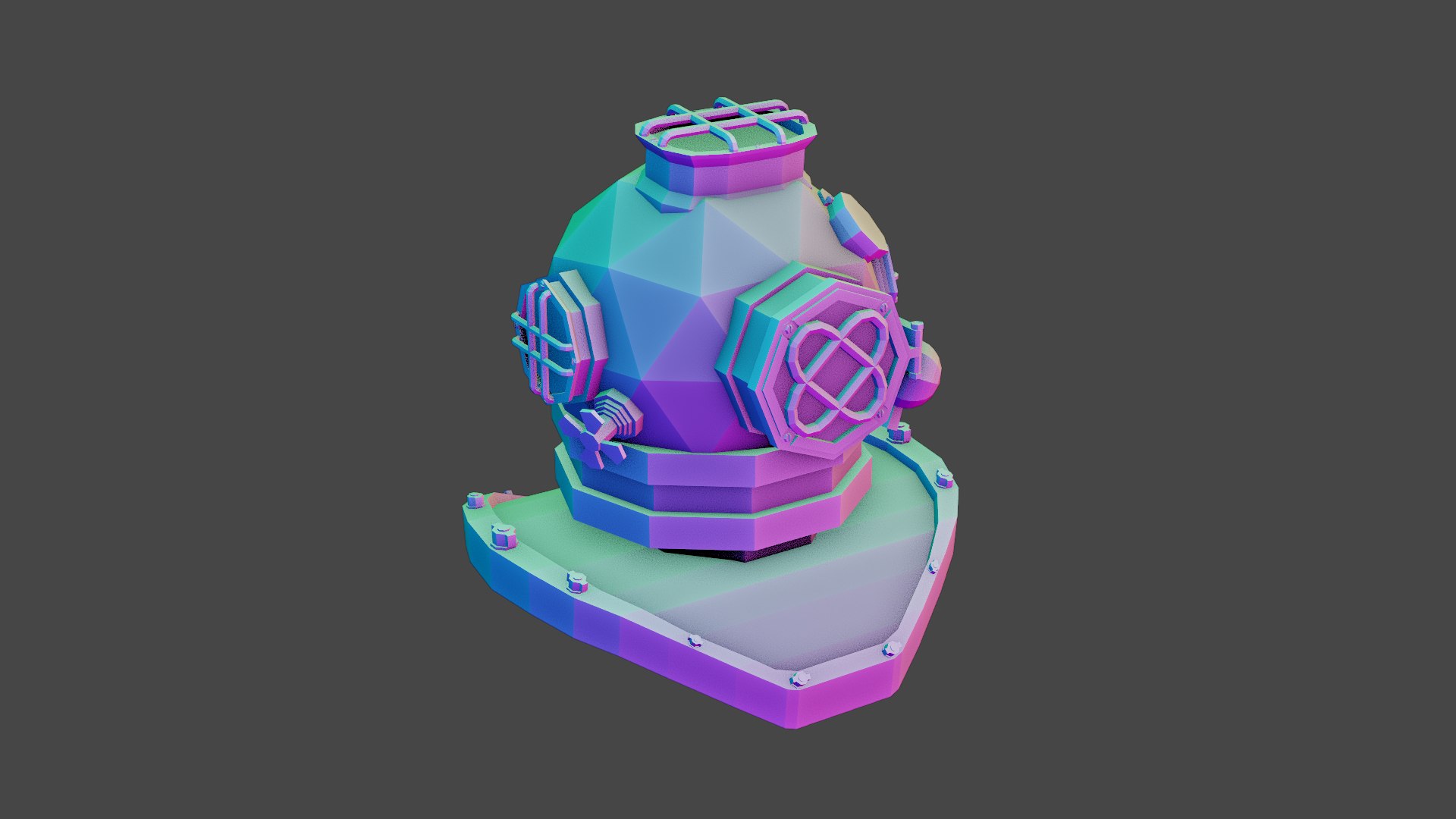 helmet 3D model https://p.turbosquid.com/ts-thumb/b9/dsVsXk/C71VyuMm/rainbow_render/png/1563667044/1920x1080/fit_q87/f447661b93b19a3e1cd55bf396863886c234e561/rainbow_render.jpg