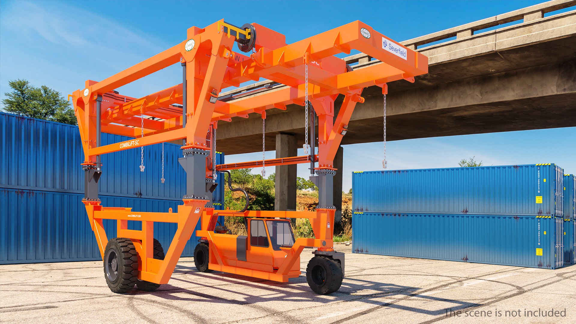 Straddle Carrier Combilift SC New 3D model preview