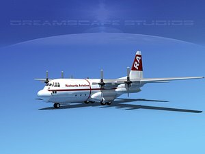 cargo military transport lockheed c-130 3d max