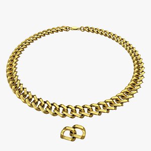 3D Chain Necklace