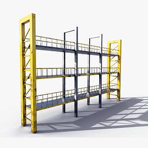 Container Stacking Racks 3D model
