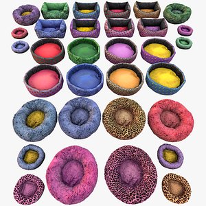 3D Pet Bed Sofa Pillow Cat Dog Zoo Furniture Pack