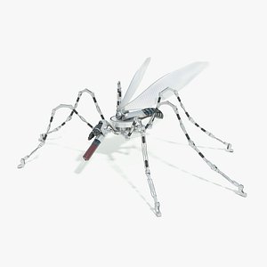 3D sci-fi mosquito robot concept