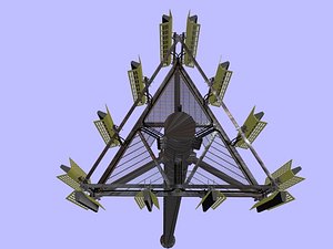 tower antennas 3d model