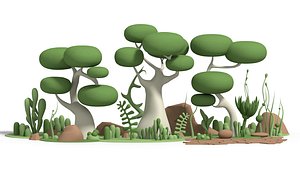 toon nature 3D model