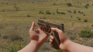 Sig Sauer M18 Pistol 3D Model - Game Ready model