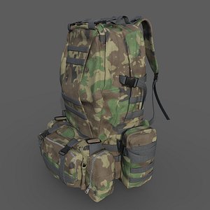 3D Military Backpack