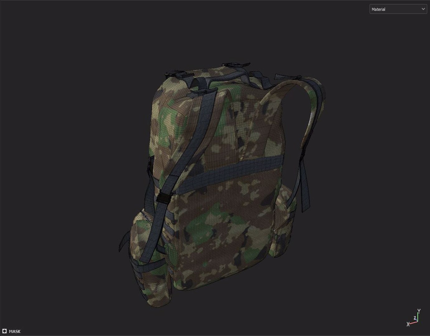 3D Military Backpack - TurboSquid 2056876
