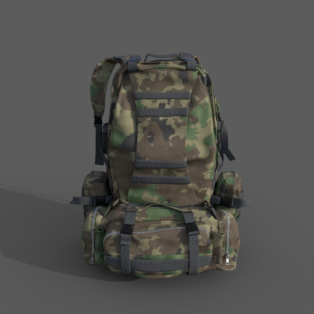 3D Military Backpack - TurboSquid 2056876