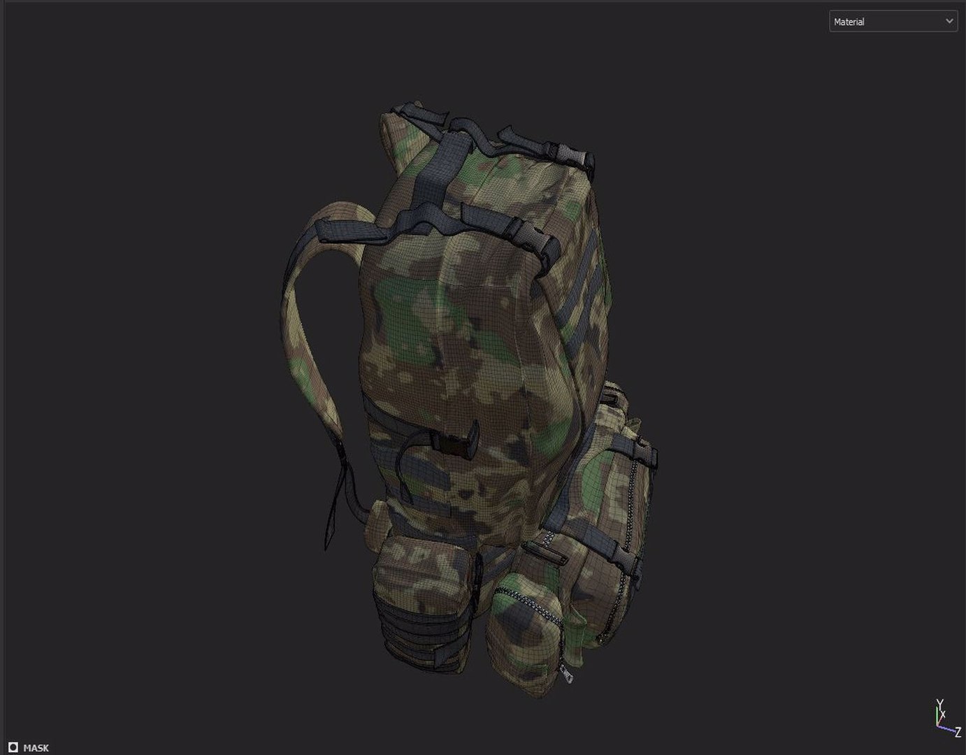 3D Military Backpack - TurboSquid 2056876