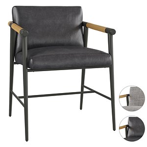 Carbon Framed Dining Armchair 3D model