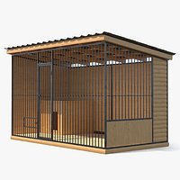Outdoor Dog Kennel with Roof