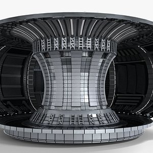 3D model Nuclear Reactor Room Low-poly 3D model